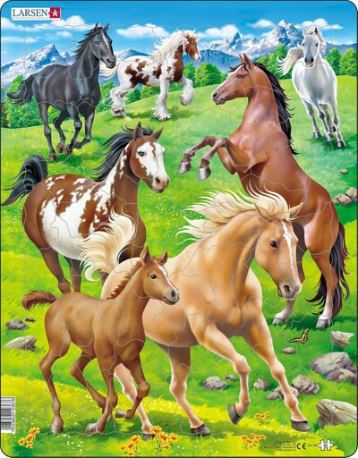 Selecta Larsen Pluzzle Animaux - chevaux, 65e.