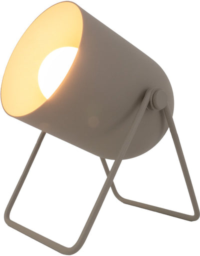 Lampe de table Eglo Tilston - e14 - 14,5 cm - couleur sable beige crème - inclinable
