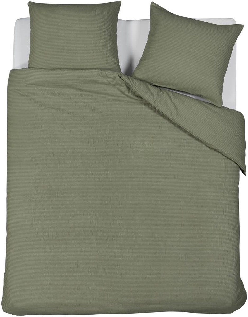 Housse de couette d'été Beddinghouse - unie - lits jumeaux - 240x200 220 - vert