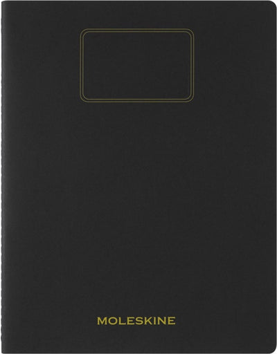 Moleskine cahier d'étudiant xxl - kraft souple - ligné - noir