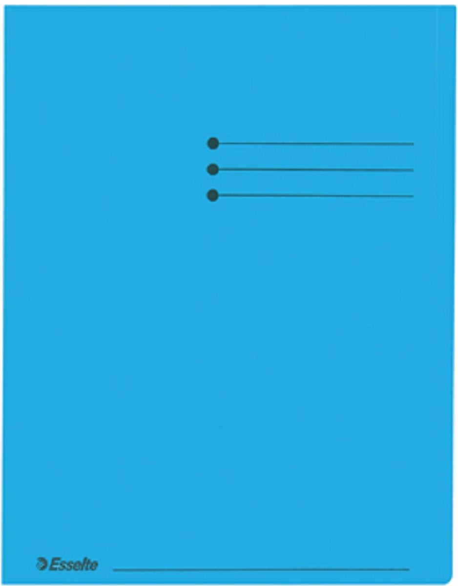 Esselte insert dossier folio 180gr bleu 100 pièces
