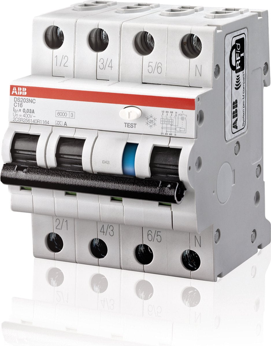 Disjoncteur différentiel compact Busch-jaeger abb system pro m - 2csr256140r1254 - e2v6g