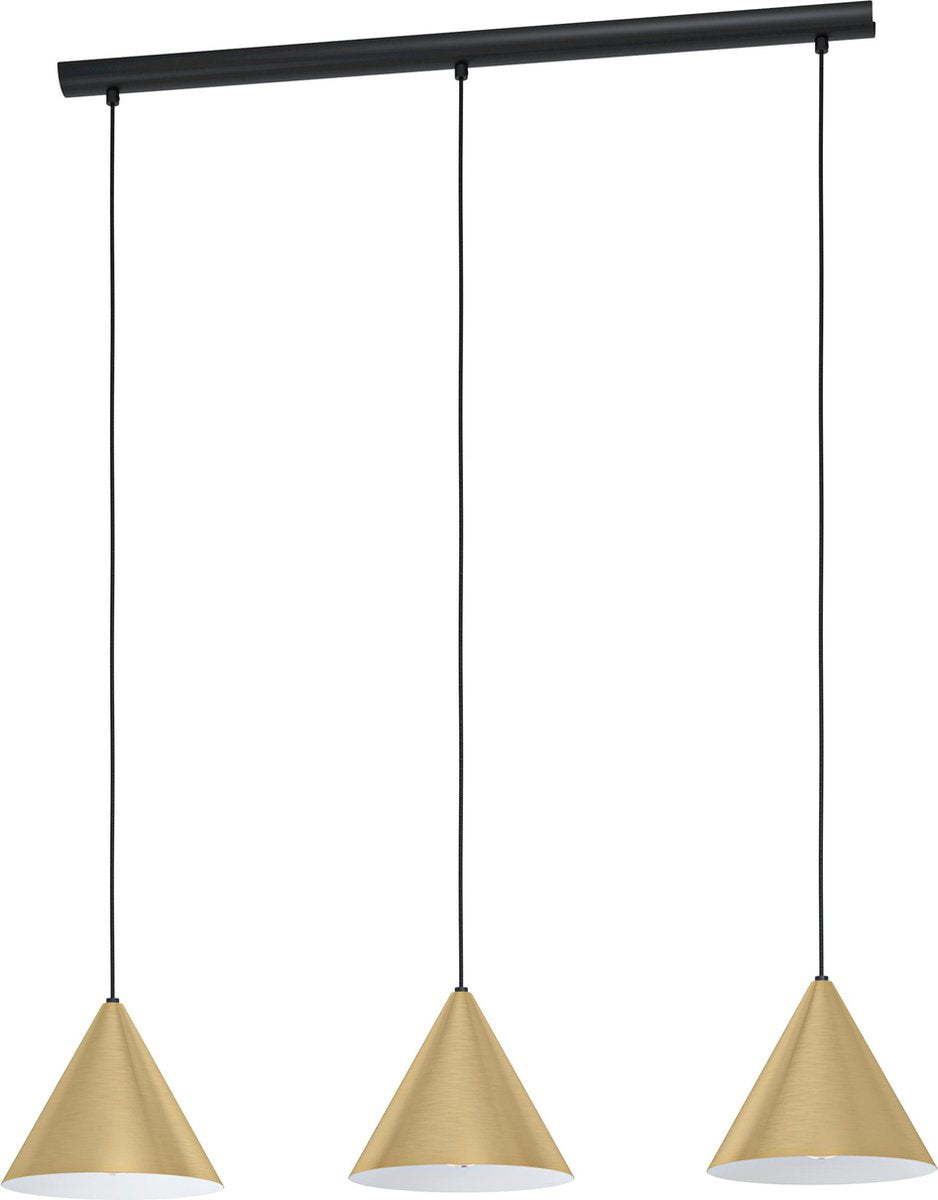 Lampe à suspension Eglo narices - e27 - 92 cm - or noir