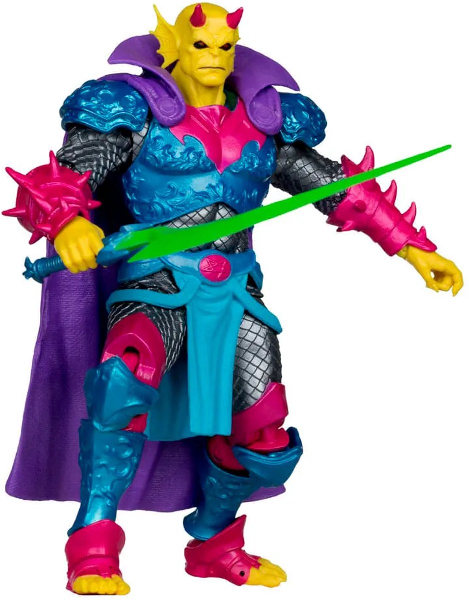 Mcfarlane toys dc multiverse figurine le démon (chevaliers démons) édition lumière noire (étiquette dorée) figurine 18 cm