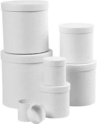 Boîtes rondes blanches, 7e.