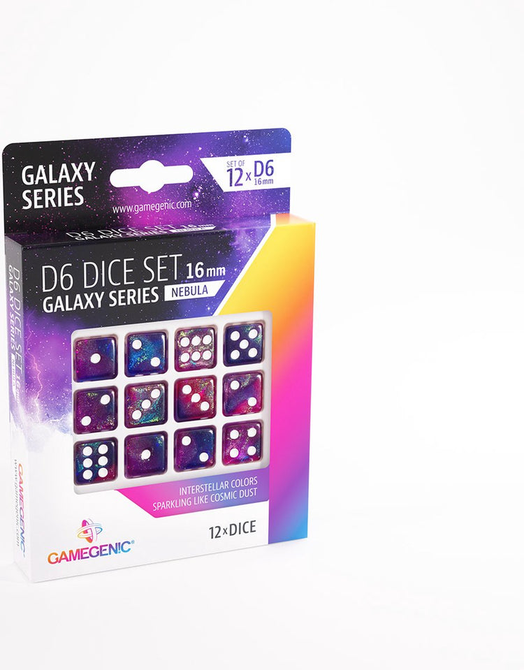 Jeu de dés Gamegenic série galaxie nebula d6 (12pcs) - accessoires