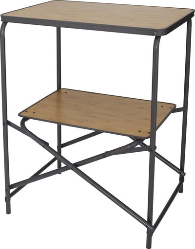 Eurotrail Teramo - table de cuisine pliante - bois anthracite