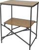 Eurotrail Teramo - table de cuisine pliante - bois anthracite