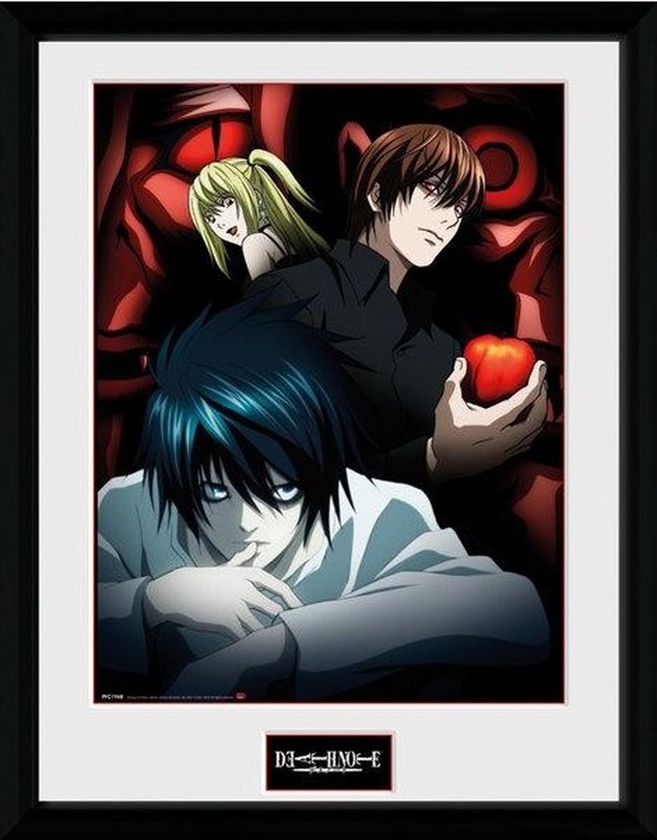 Merchandising death note - tirage collector 30x40 - light l et misa