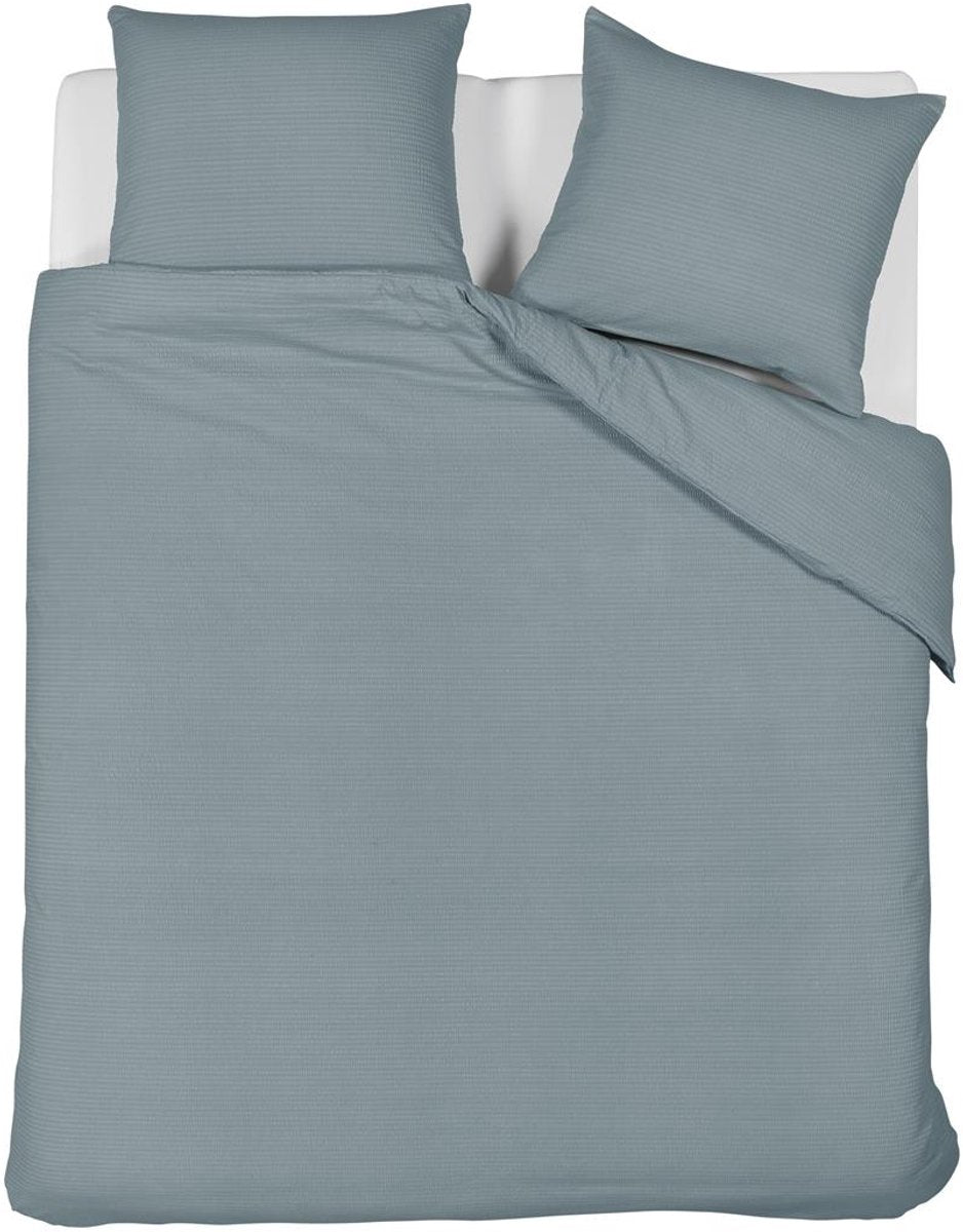 Housse de couette été Beddinghouse - unie - lits jumeaux - 240x200 220 - bleu gris