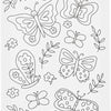 Creativ company toile de peinture avec impression, papillons, d: 1,6 cm, taille 24x30 cm, 360 g, 1 pièce