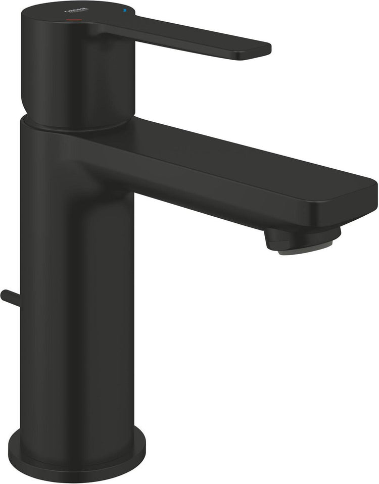 Mitigeur lavabo Grohe Lineare nouveau taille XS – avec vidage – ecojoy – fastfixation plus – noir mat