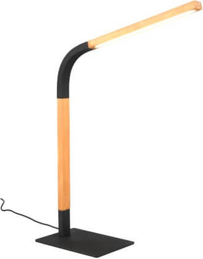 Trio Norris - lampe de table - lampe de bureau - noir mat - incl. 1x SMD 7W - fonction tactile - interrupteur à cordon