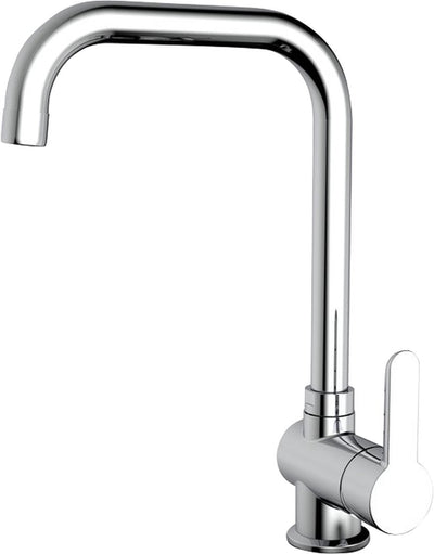 Robinet de cuisine Plieger Voda - 1 trou - bec haut - chrome