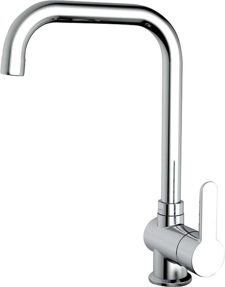 Robinet de cuisine Plieger Voda - 1 trou - bec haut - chrome