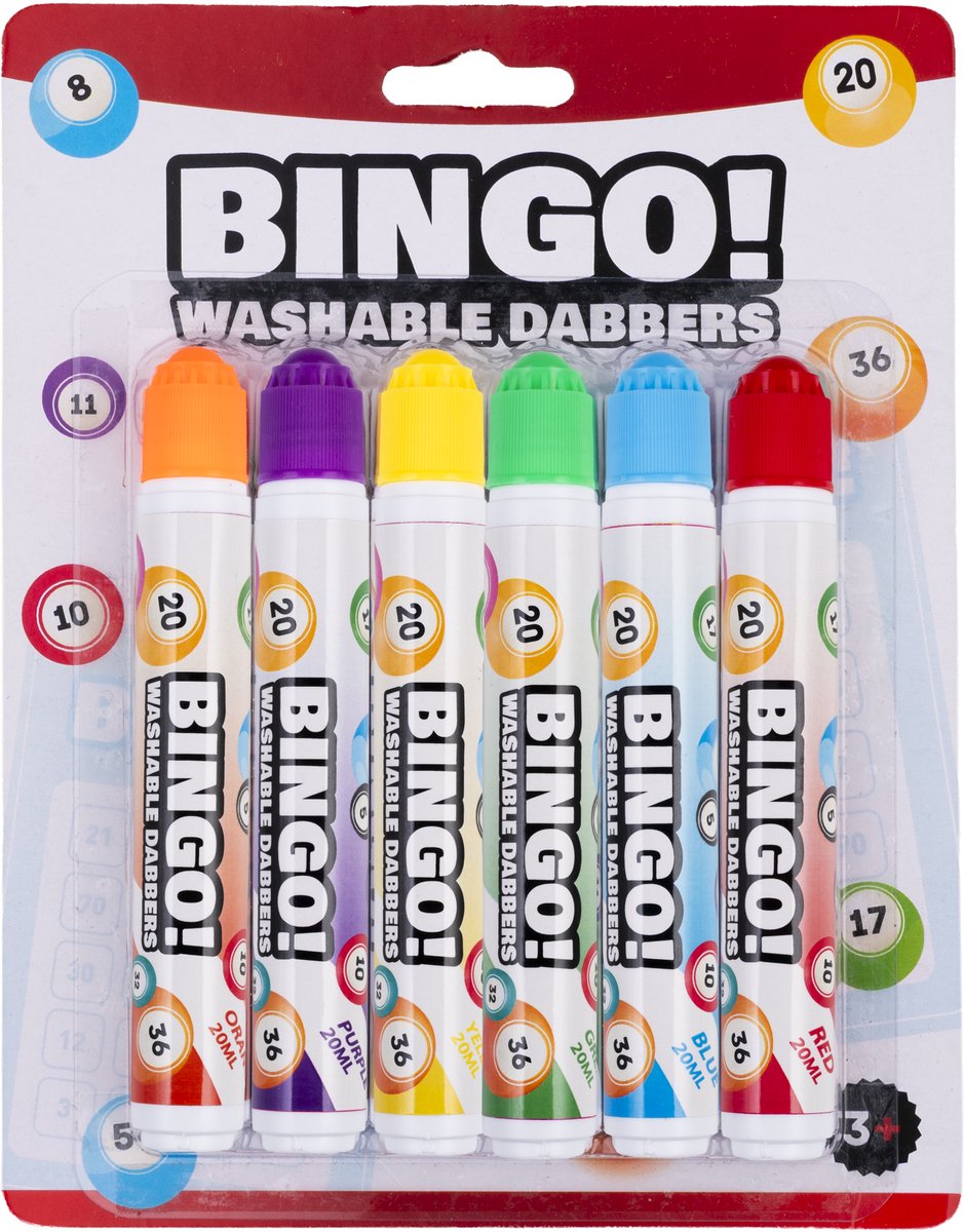 Marqueurs de bingo 20 ml - 6 pcs.