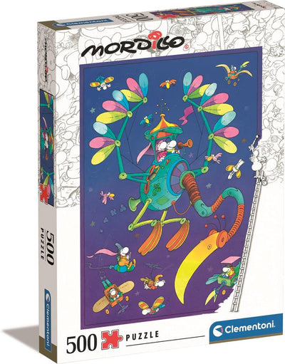 Clementoni - puzzle 500 pièces - mordillo impossible - puzzle pour adultes et enfants - 14-99 ans