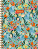 Carnet à spirales de fleurs peintes grand (lignes) carnet de fleurs peintes carnet à spirale (ligné)