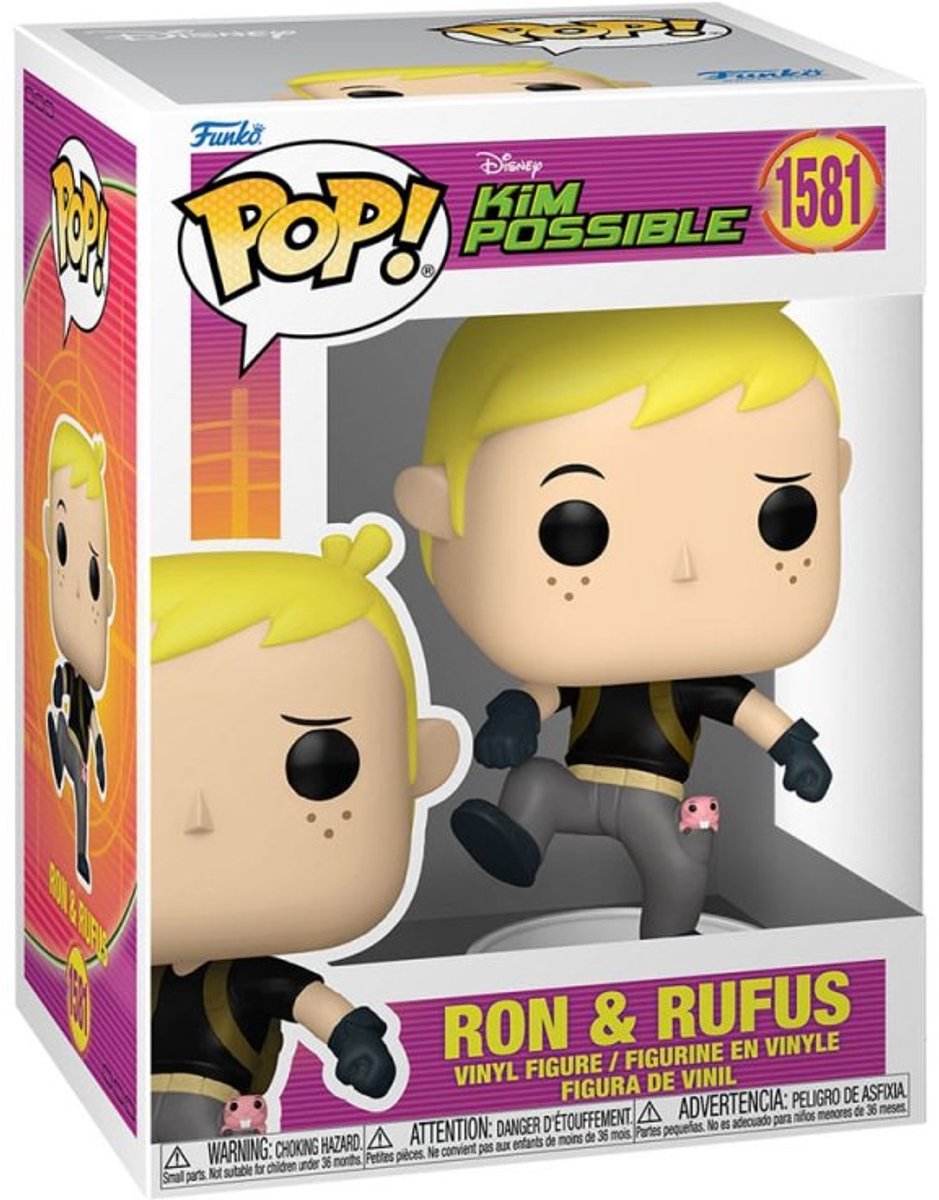 Funko-pop ! Disney : Kim possible - Ron Rufus #1581