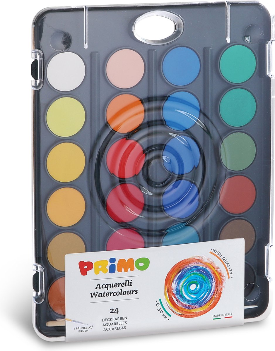 Primo - aquarelle au pinceau 24 couleurs