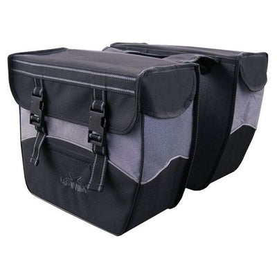Sac Groenland double noir et blanc. taille 35x31x14cm. contenu total 34L