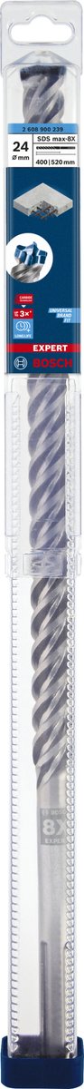 Bosch accessoires expert sds max-8x marteau perforateur 24 x 400 x 520 mm - 1 pièce(s) - 2608900239