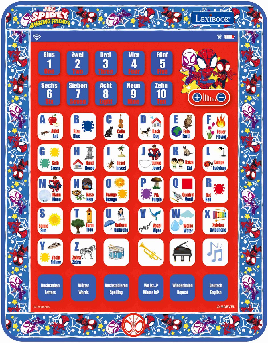 Tablette éducative bilingue Lexibook spider-man (le fr)