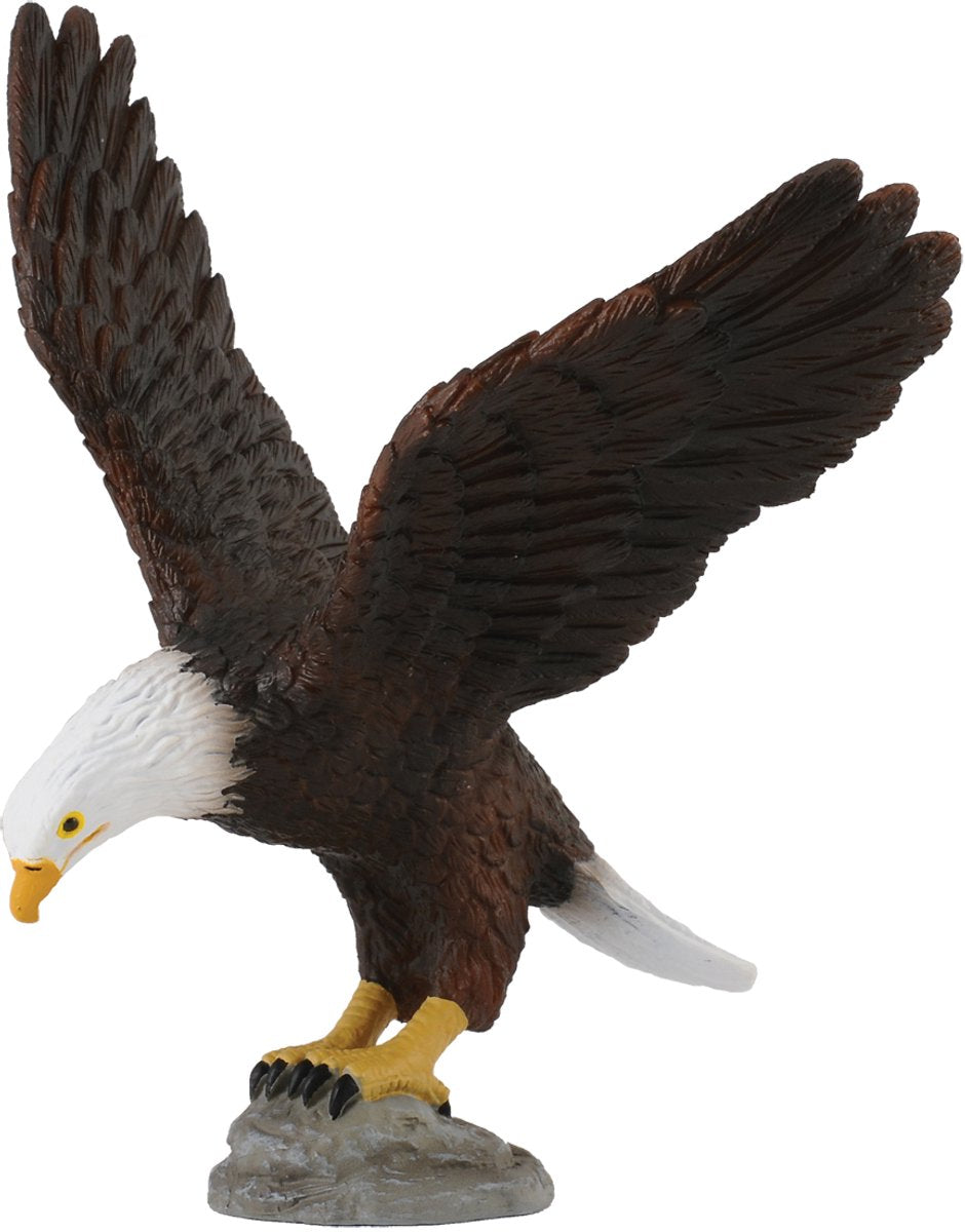 Figurine Collecta - aigle américain à tête blanche - (m) - animaux sauvages - peint à la main - miniature