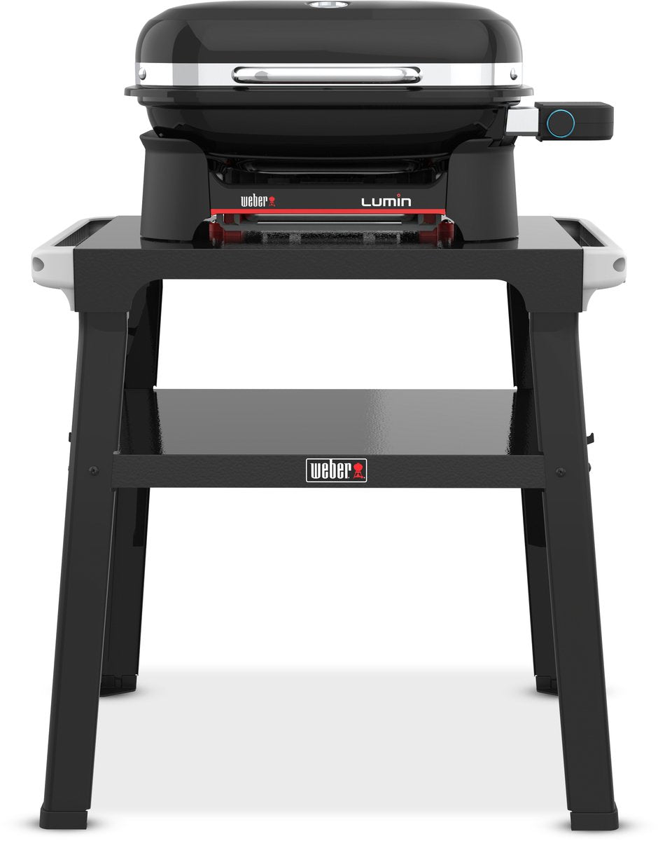 Weber lumin compact avec socle, barbecue noir