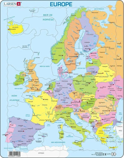 Puzzle Larsen maxi les pays de l'europe (en français) - 48 pièces