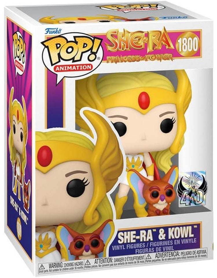 Funko maîtres de l'univers she-ra - she-ra avec figurine en vinyle kowl 1800 pop unisexe ! - multicolore - standard