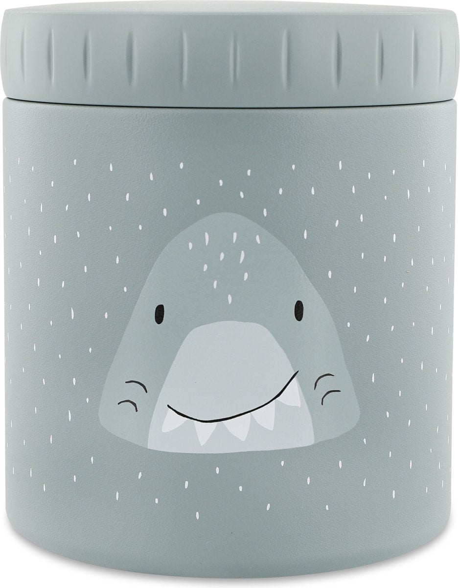 Récipient thermos Trixie - mr. requin - pot à lunch thermo pour enfants - 500 ml - boîte à lunch en acier inoxydable - bleu
