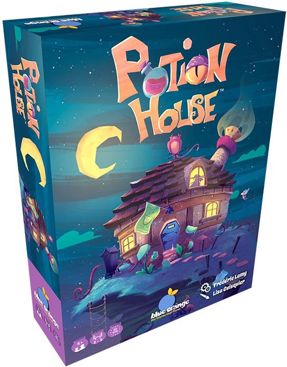 Jeux Geronimo jeux bleu orange - maison de potions - jeu d'adresse - jeu familial - 2-5 joueurs - à partir de 5 ans
