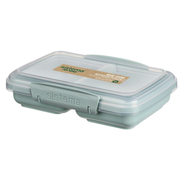 Sistema sistema snack prendre la boîte 2 compartiments 350 ml d'assorti bleu bleu clair
