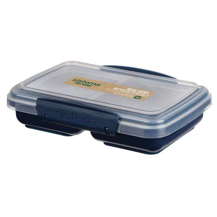 Sistema sistema snack prendre la boîte 2 compartiments 350 ml d'assorti bleu bleu clair