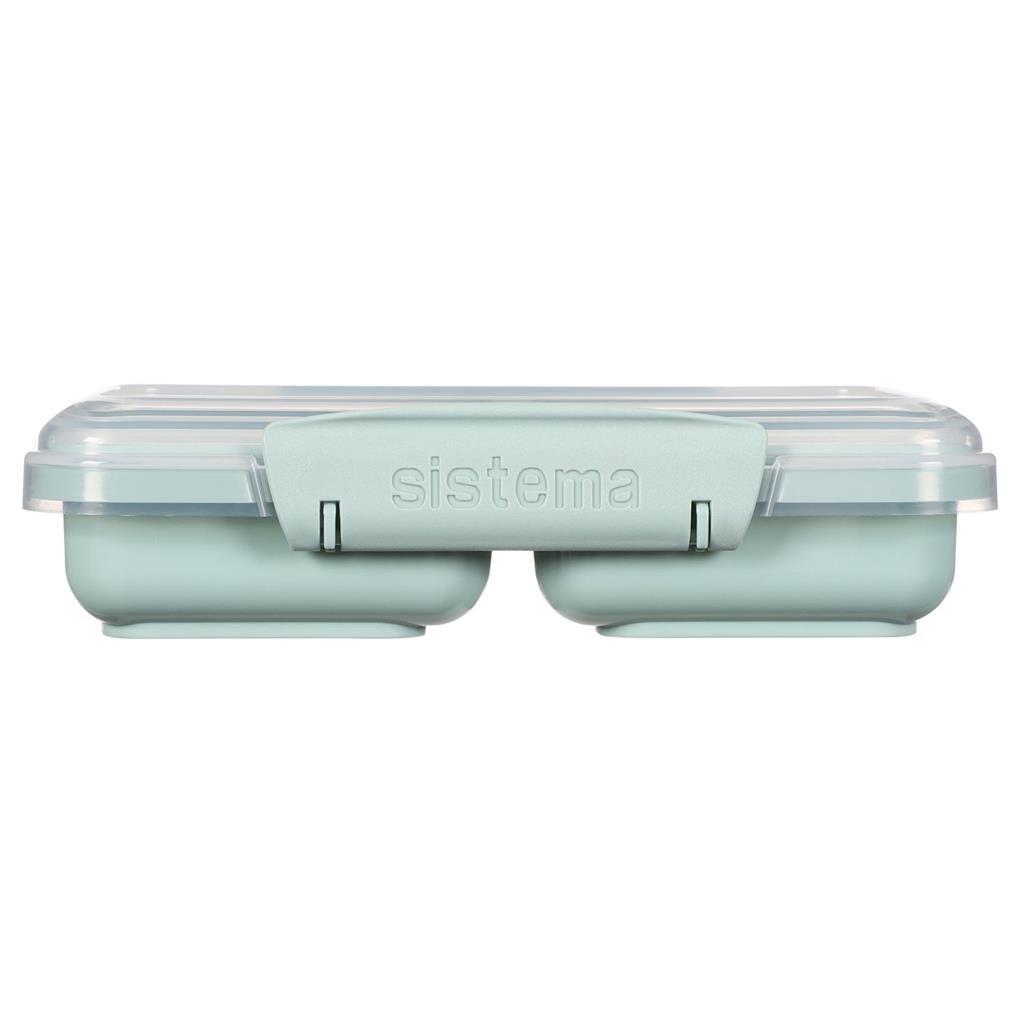 Sistema sistema snack prendre la boîte 2 compartiments 350 ml d'assorti bleu bleu clair