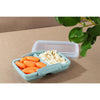 Sistema sistema snack prendre la boîte 2 compartiments 350 ml d'assorti bleu bleu clair