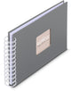 Hama album photo spirale - fine art - 24x17 - 50 pages - gris pierre
