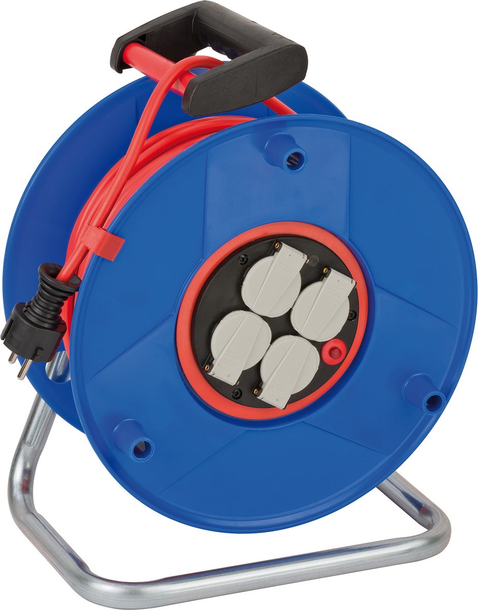 Brennerstuhl garantit l'enrouleur de câble Bretec | 25m | h05vv-f 3g1.5 fr - 1208854