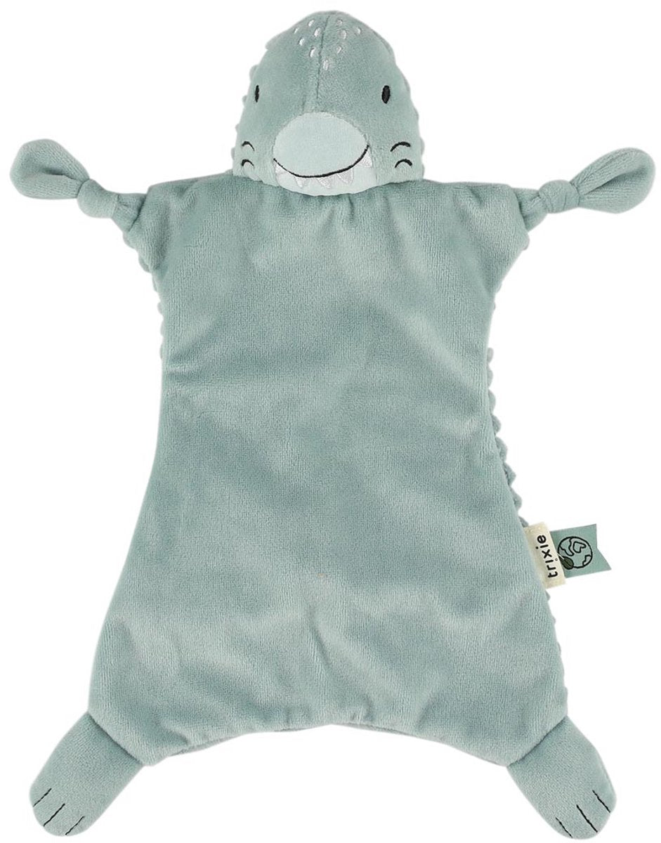 Trixie doudou bébé mr. requin – 0m+ – avec attache-sucette – tissu recyclé