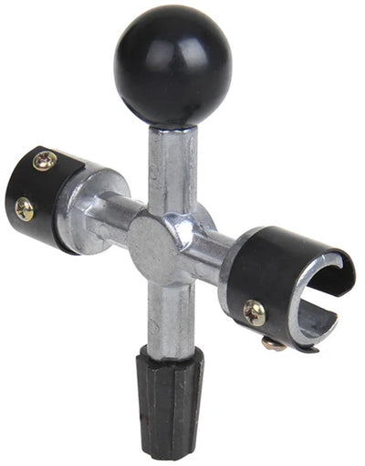 Nettoyeur de bornes de batterie Proplus - 4 faces - universel - conductivité améliorée - 10,2 x 12,4 cm - argent