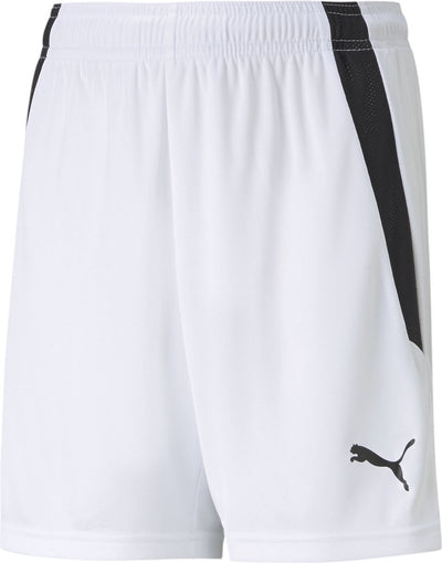 Puma teamliga shorts jr pantalon de sport unisexe - blanc- noir