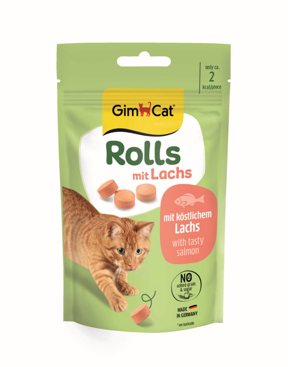 Gimcat rouleaux de saumon - 8 x 40 gr - pack économique