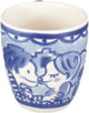 Mini tasse blonde de Delft blonde d'Amsterdam - 'baiser' - faïence