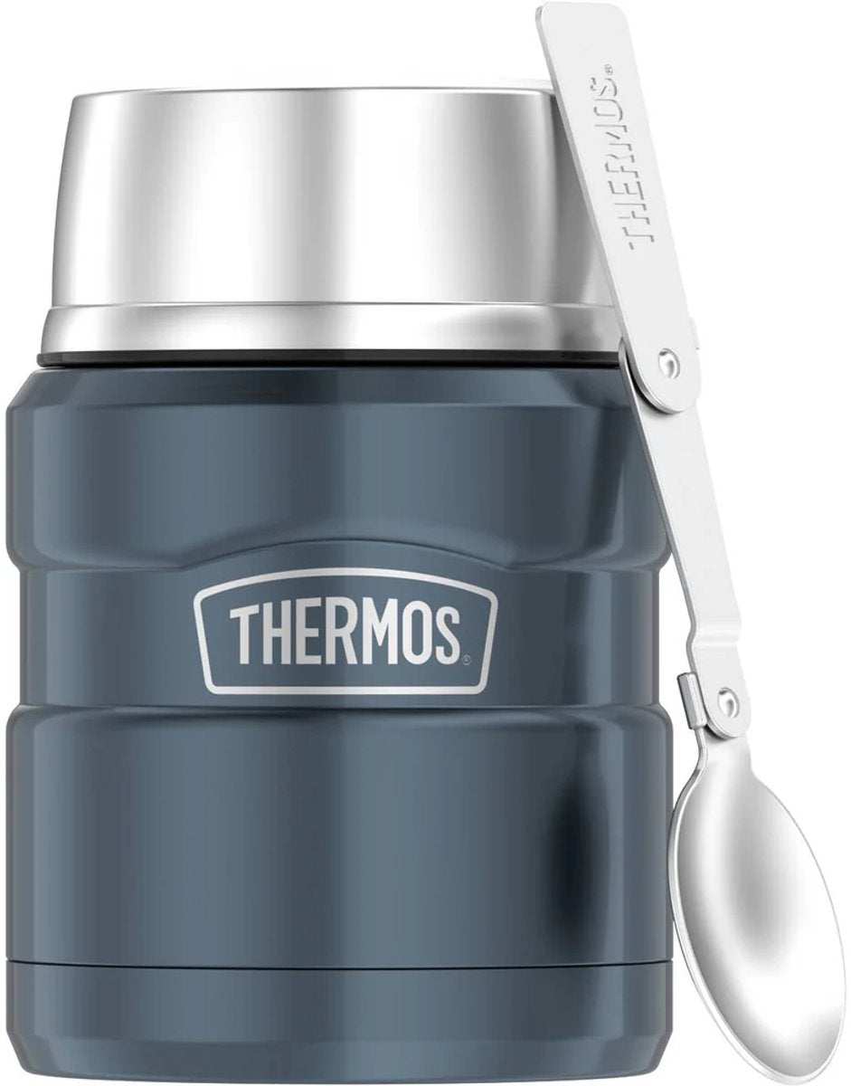 Thermos en acier inoxydable King porte-aliments - gris glace poli - 470ml