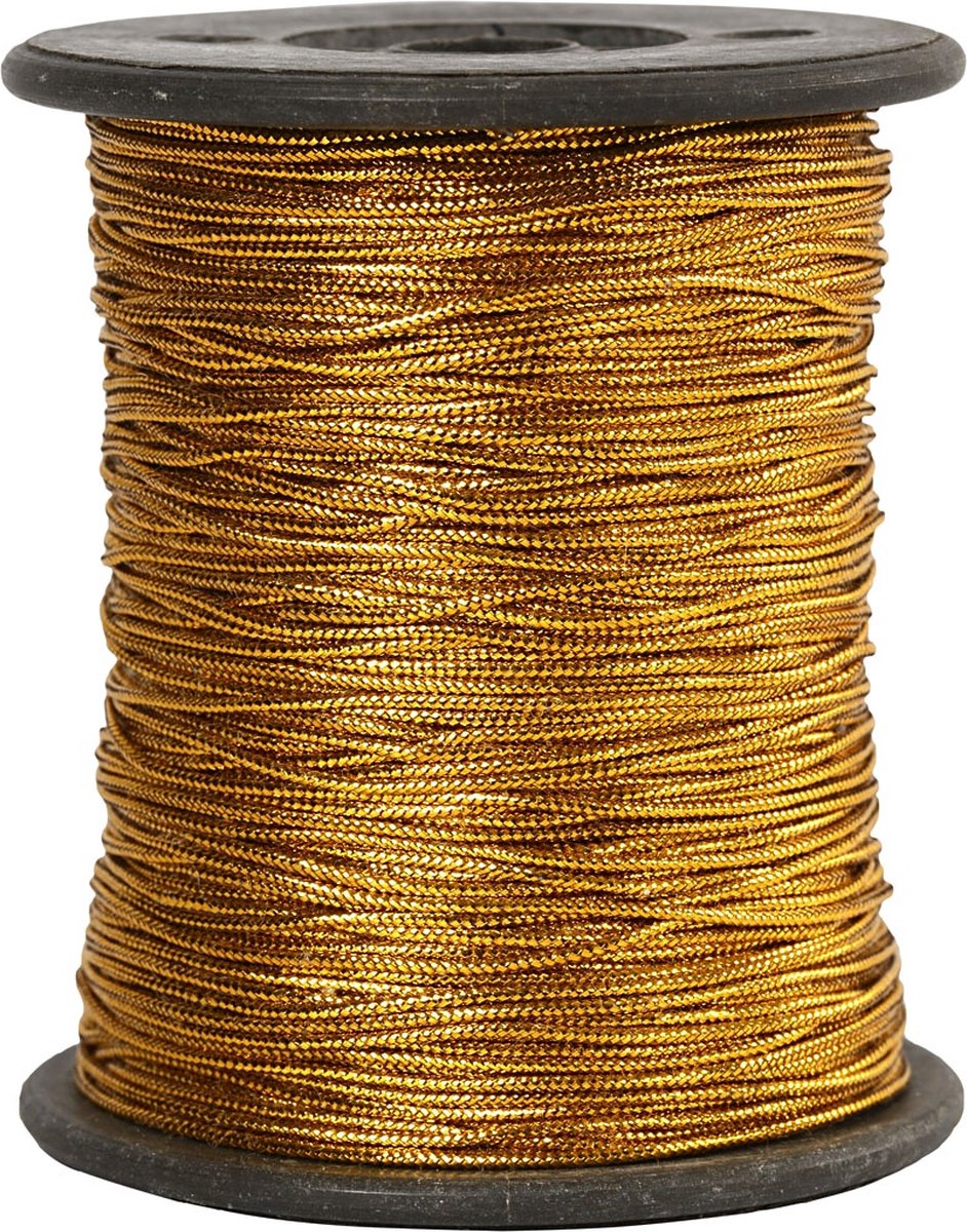 Cordon Creativ company, épaisseur 0,5 mm, doré, 100 m 1 rouleau