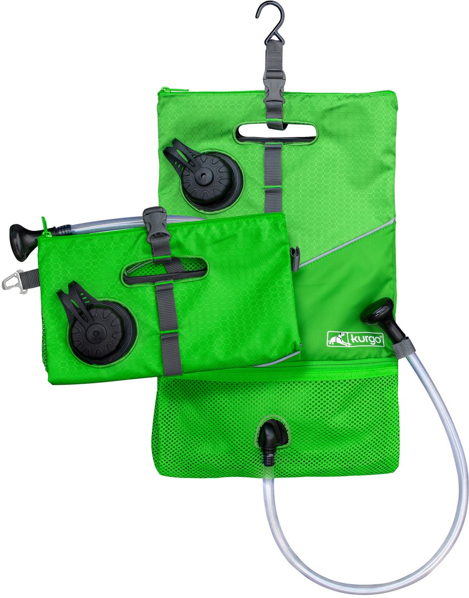 Kurgo go shower - douche pour chien - 6 l vert