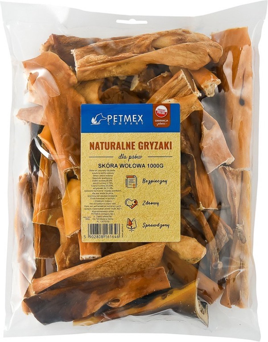 Petmex chien à mâcher peau de bœuf 15cm 1000g