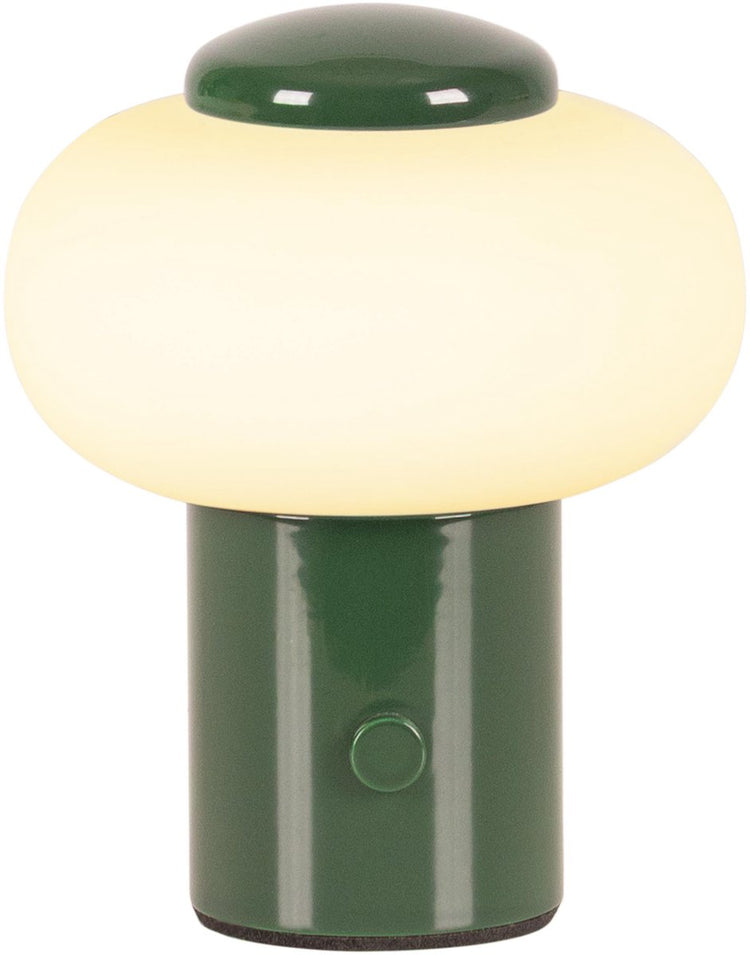 Lucide gustav - lampe de table rechargeable - batterie rechargeable - ø 8 cm - LED dimmable - 1x0,8w 2700k - vert | essentiel
