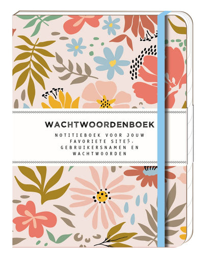 Carnet de mots de passe Interstat 120x160mm souple floral